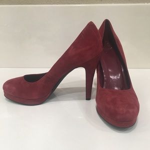 Red Suede BCBG Classic Pump